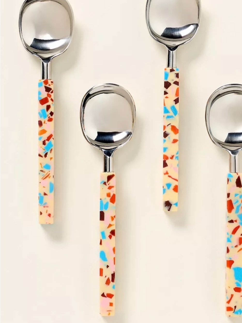Anthropologie Gaetano Set of 4 Teaspoons - Multicolor